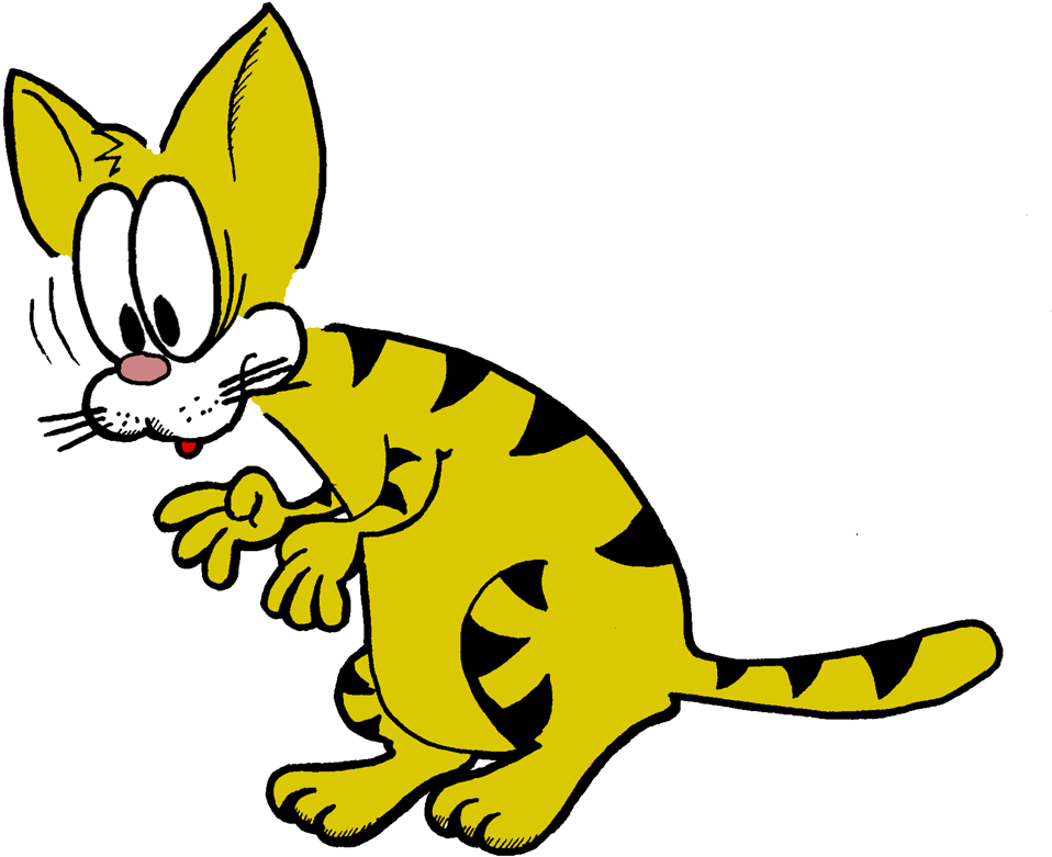 Cat - Cartoon Clipart (958x781), Png Download