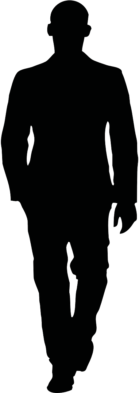 Medium Image - Person Walking Away Silhouette Clipart (566x800), Png Download