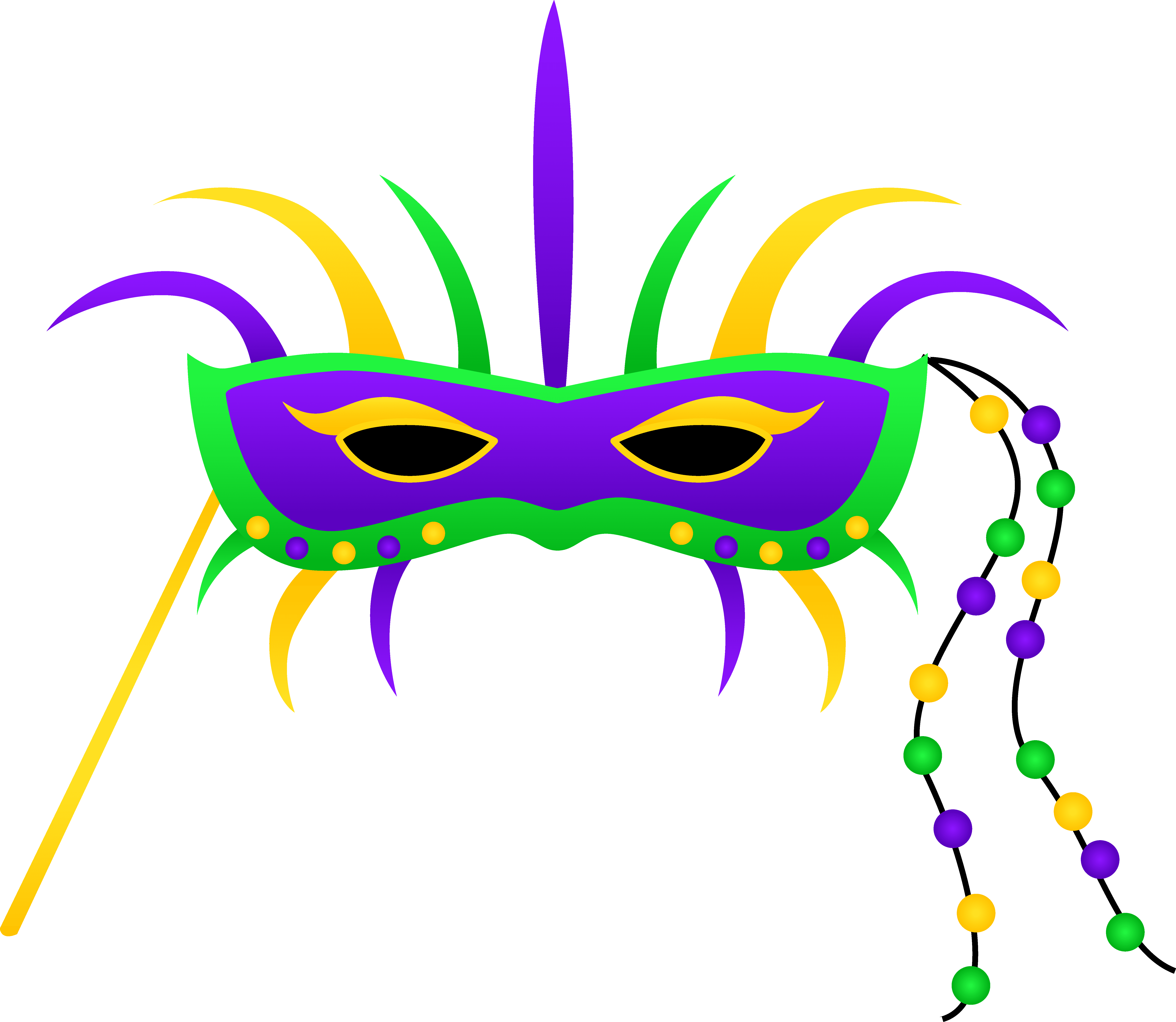 Clipart Of Louisiana, Budgeting And Color Bead - Mardi Gras And Valentine's Day - Png Download (6684x5806), Png Download