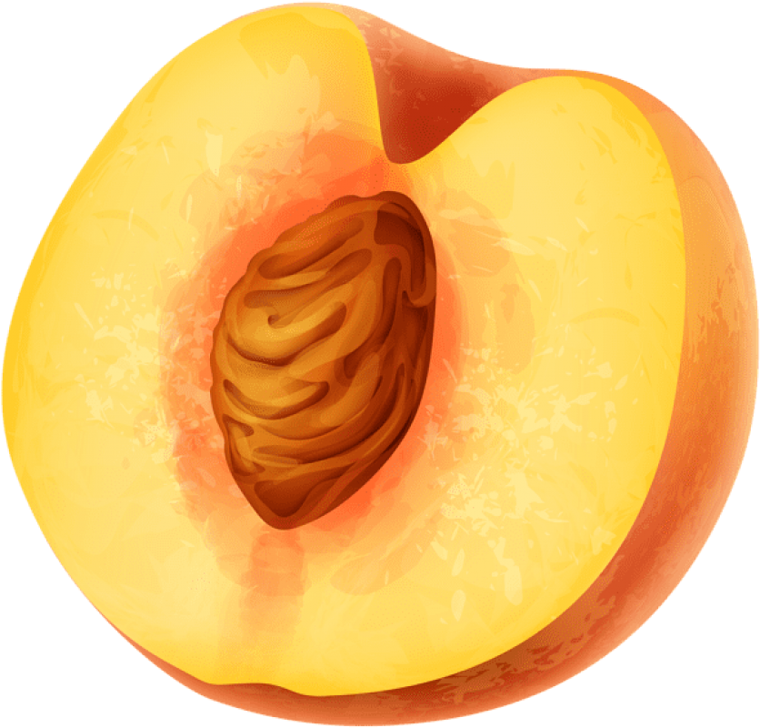 Free Png Half Peach Png Images Transparent - Honeydew Clipart (850x809), Png Download
