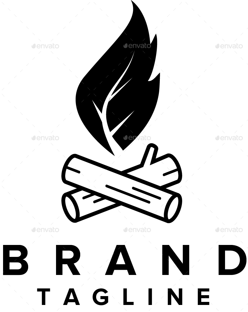 Bonfire Leaf Blck - Emblem Clipart (810x1019), Png Download