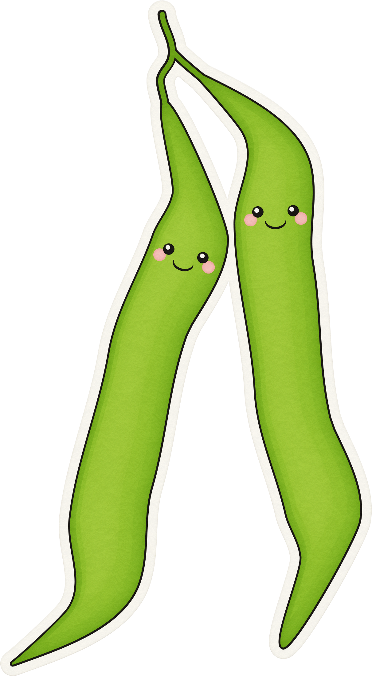 Cute Green Bean Clipart Png Download Full Size Clipart (3513506
