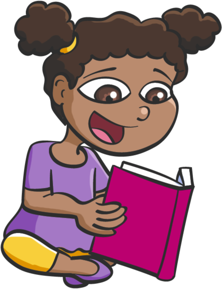 Feeding By Reading - Cartoon Clipart (1199x1199), Png Download