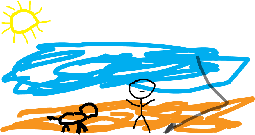 Once There Was A Dog Clipart (910x470), Png Download