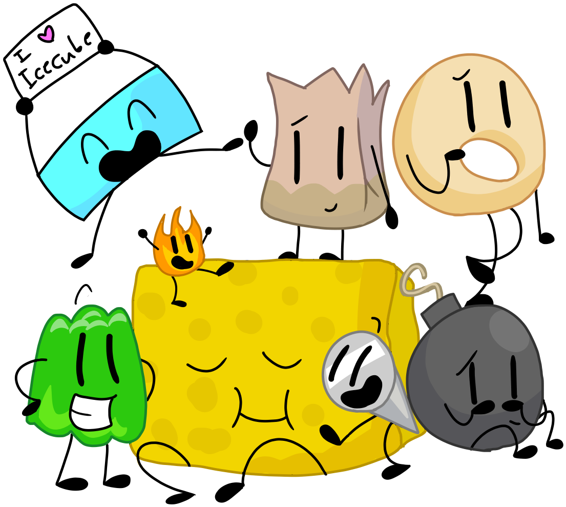 Team Icecube - Team Ice Cube Bfdi Clipart (1111x1000), Png Download
