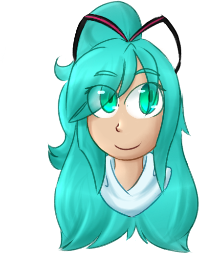 Tbh I Hardly Ever Draw My Miku/mansion Miku And Like - Cartoon Clipart (600x527), Png Download