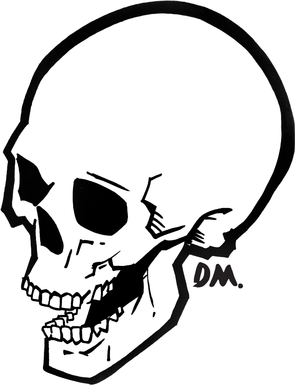 Dead Person Png - Skull Clipart (1000x1333), Png Download