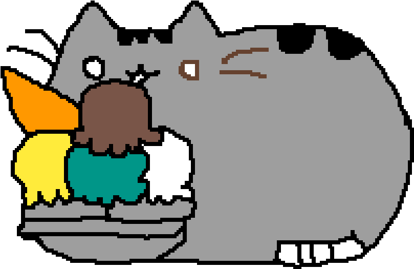 Pusheen - Cartoon Clipart (1200x1200), Png Download