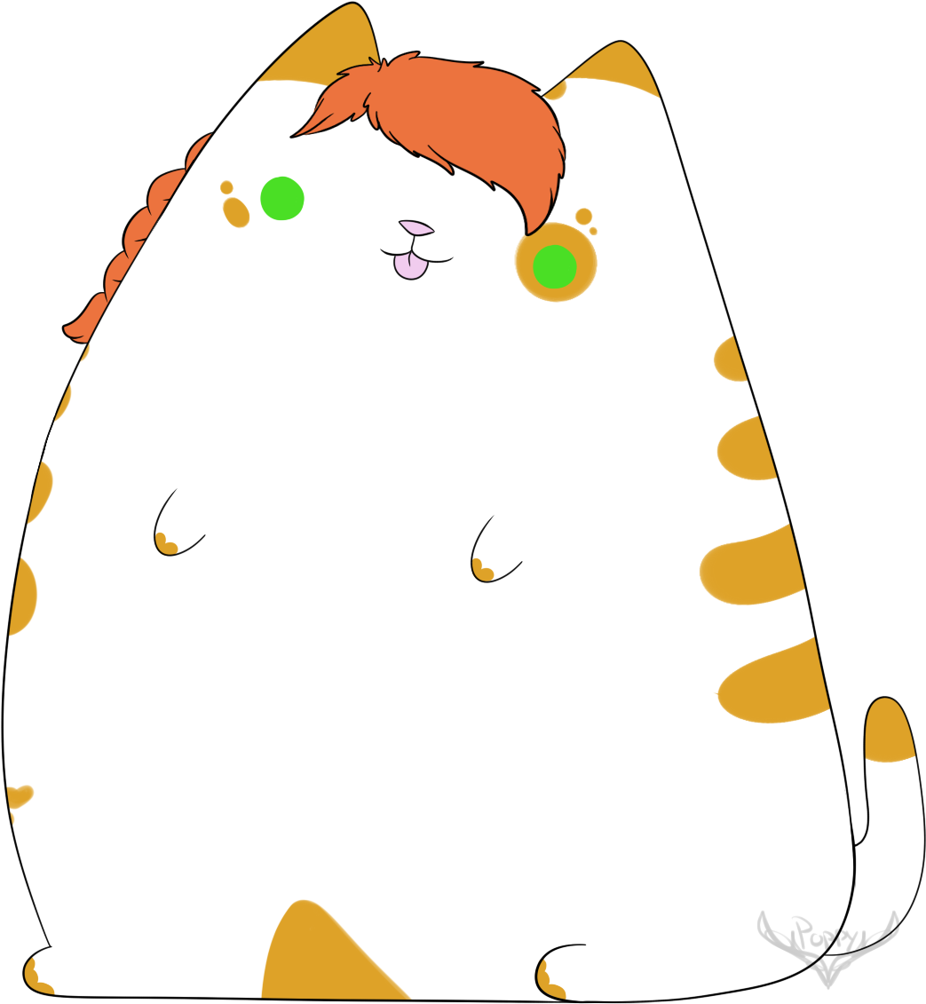 Aedan The Pusheen Clipart (1095x1171), Png Download