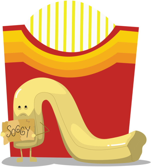 Soggy Fry Clipart (525x600), Png Download