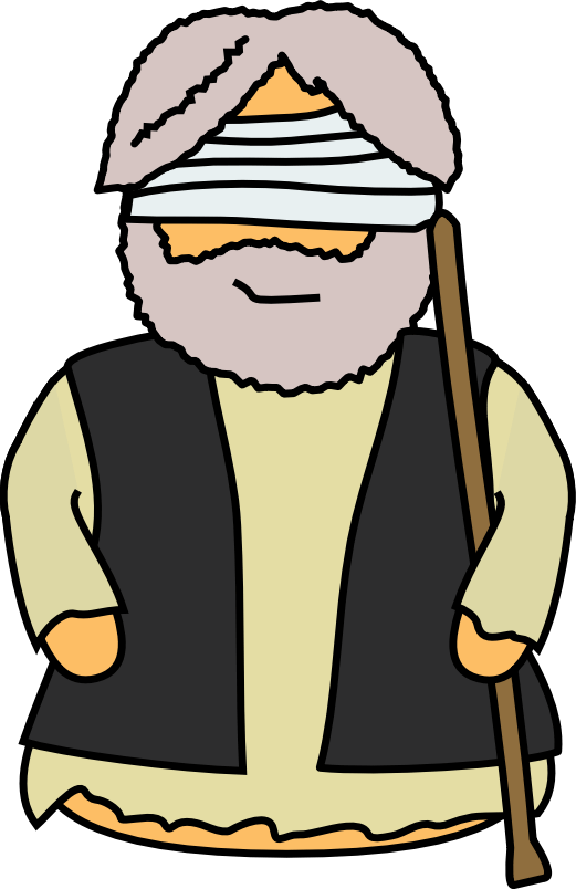 Blind Bartimaeus Clipart 5 By Lucas - Cartoon - Png Download - Full ...