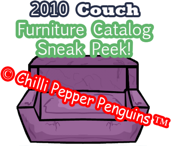 Couch Clipart Club Penguin - Pang Abay - Png Download (640x480), Png Download