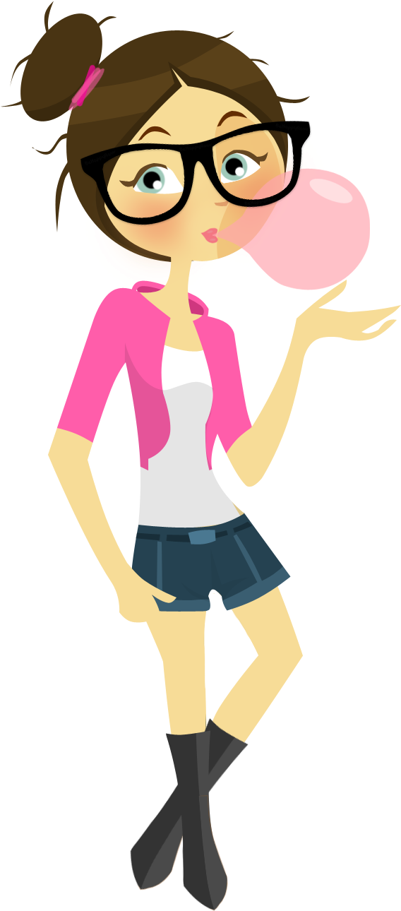 100 New Doll Friends Stickers - Cartoon Clipart (800x1345), Png Download