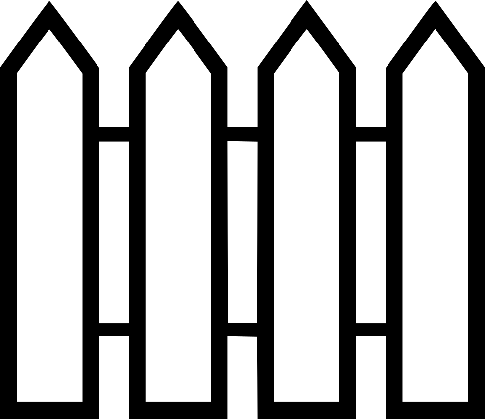 Png File Svg - Transparent Fence Icon Clipart (980x848), Png Download