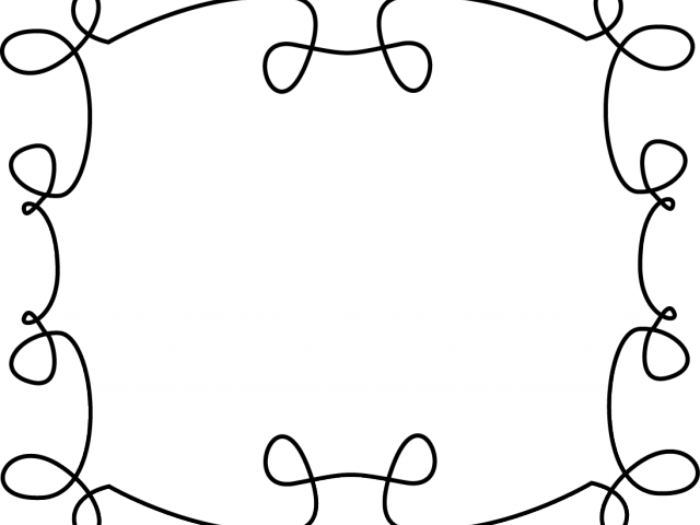 Curly Clipart Frame - Word Wall - Png Download (640x480), Png Download