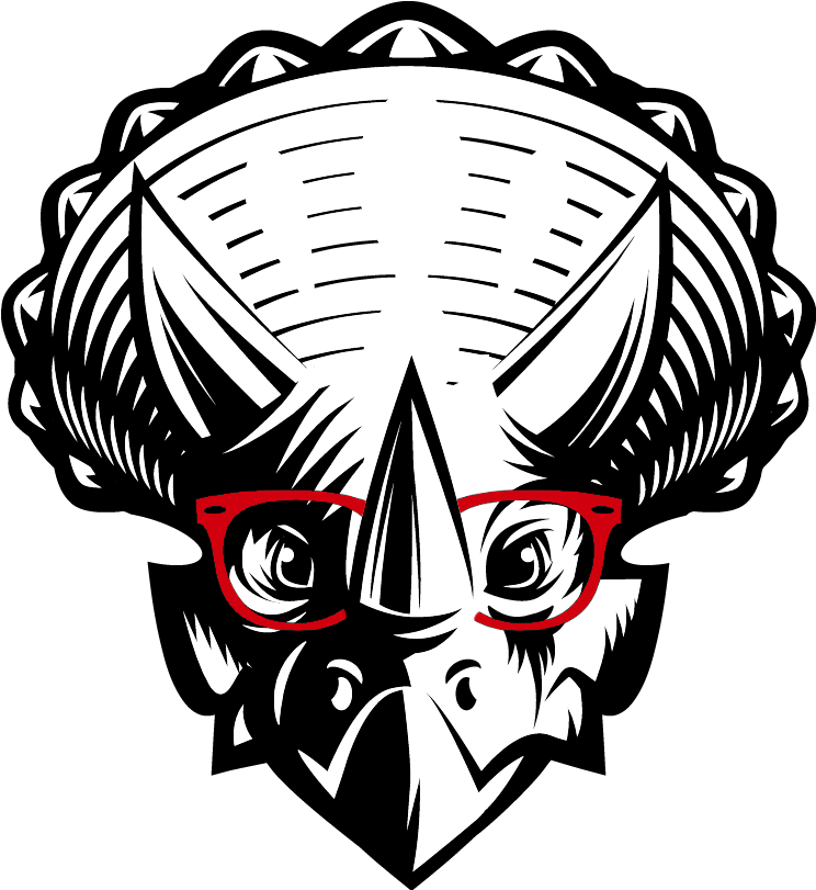Triceratops Logo Clipart (820x820), Png Download