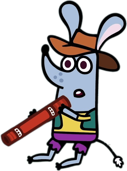 Boj Character Pops Blowing The Didgeridoo Clipart (581x717), Png Download