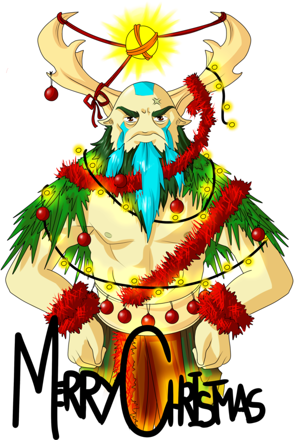 Natus Vincere @ - Dota 2 Art Christmas Clipart (600x864), Png Download