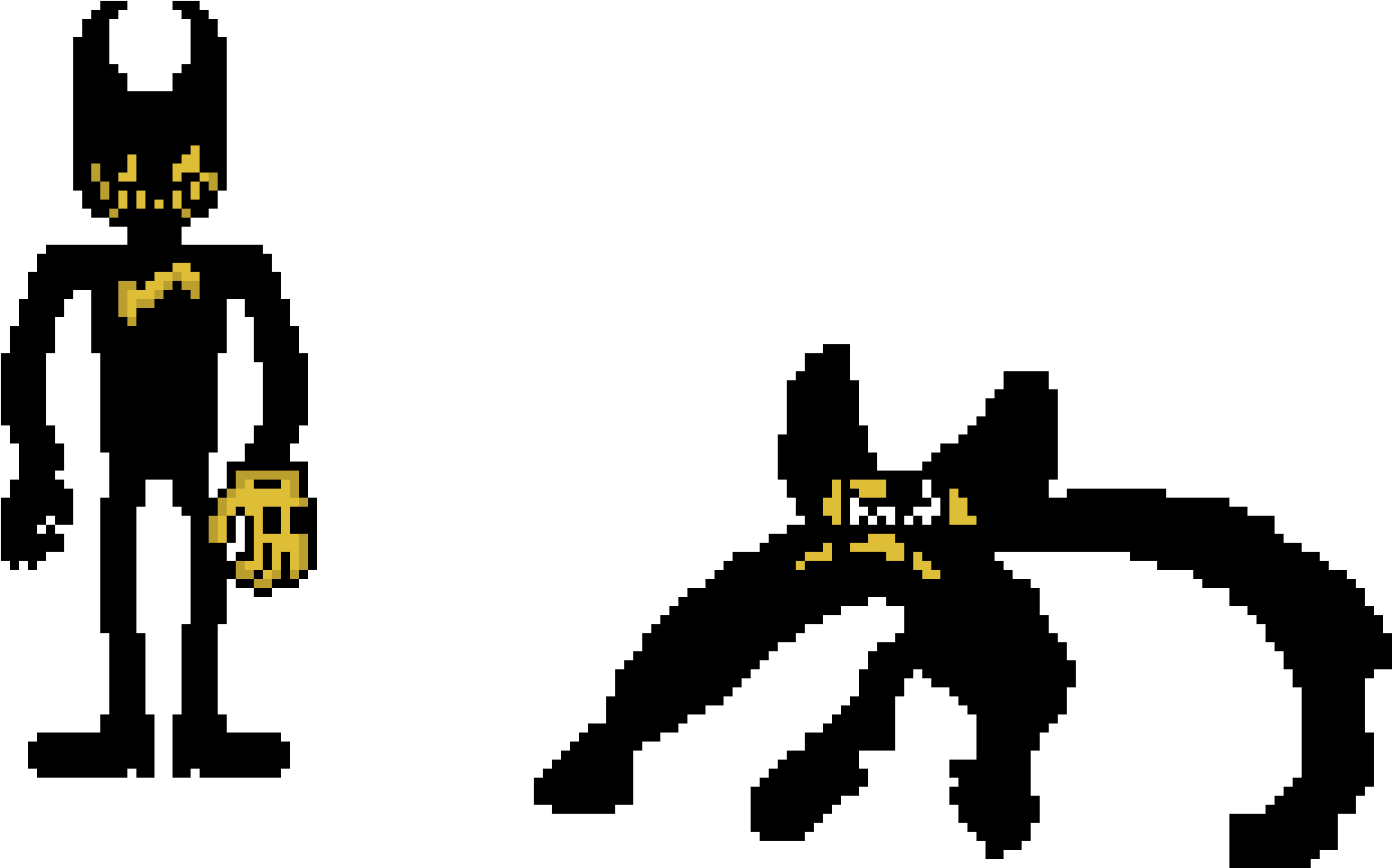 Ink Bendy And Other Thing - Bendy And The Brute Boris Clipart (1960x1010), Png Download