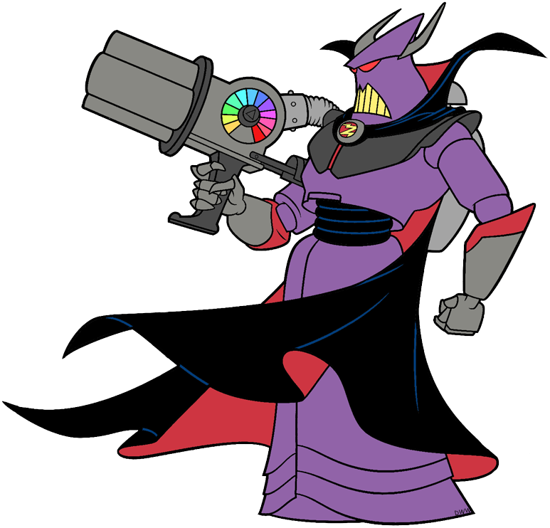 Emperor Zurg Holding His Gun - Cartoon Clipart (773x742), Png Download
