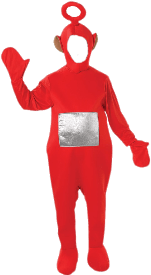 Teletubbies Po Costume Adult - Po Teletubbies Costume Clipart (878x878), Png Download