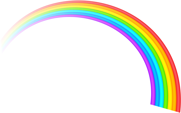 Rainbow Transparent Clipart P - Transparent Background Rainbow Clipart - Png Download (800x510), Png Download