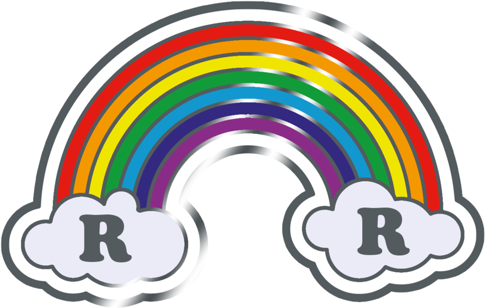 Rainbow Enamel Pin - Rose And Rosie Png Clipart (1024x1024), Png Download