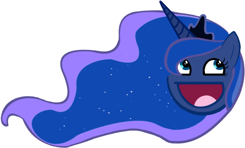 Img 1705894 2 Princess Luna Awesome Face - Princess Luna Awesome Face Clipart (787x477), Png Download