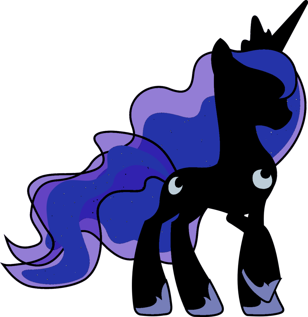 Lunaoutline Zpsplgxme0v - Luna Mlp Cutie Mark Clipart (995x1024), Png Download