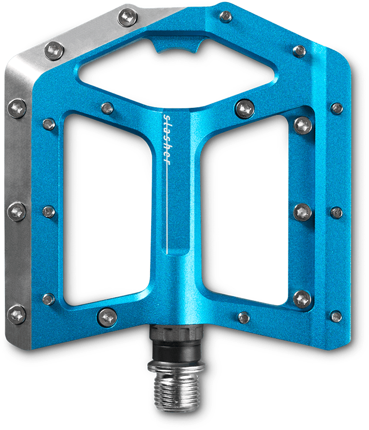 Cube Pedale All Mountain Blue Clipart (2250x1500), Png Download