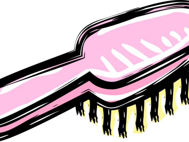 Brush Clipart Hair Brush - Hair Brush Clip Art - Png Download (640x480), Png Download