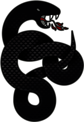 Black Mamba - Serpent Clipart (1400x493), Png Download