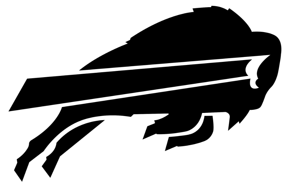 Buffalo Bill Clipart Png - Buffalo Bills Black And White Transparent Png (640x480), Png Download