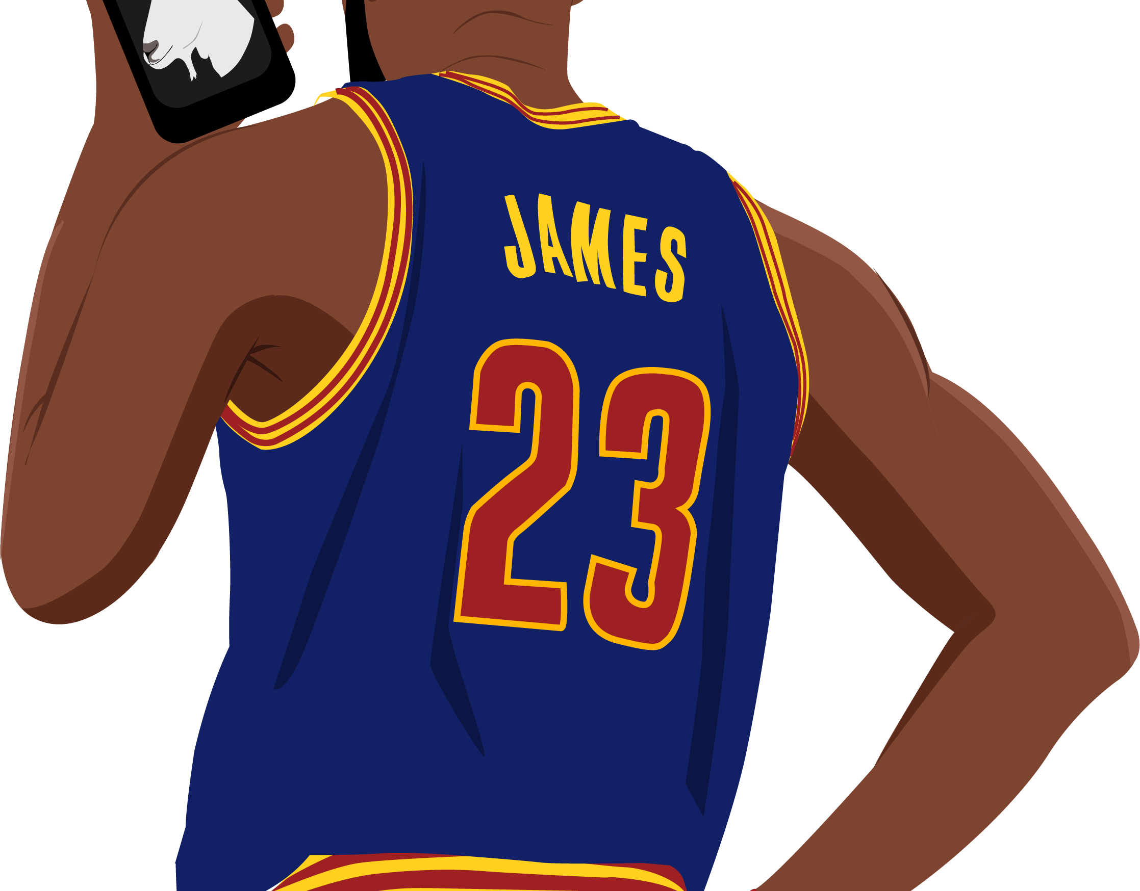 Lebron James Goat Illustration - Lebron James Clipart - Png Download (2235x1748), Png Download