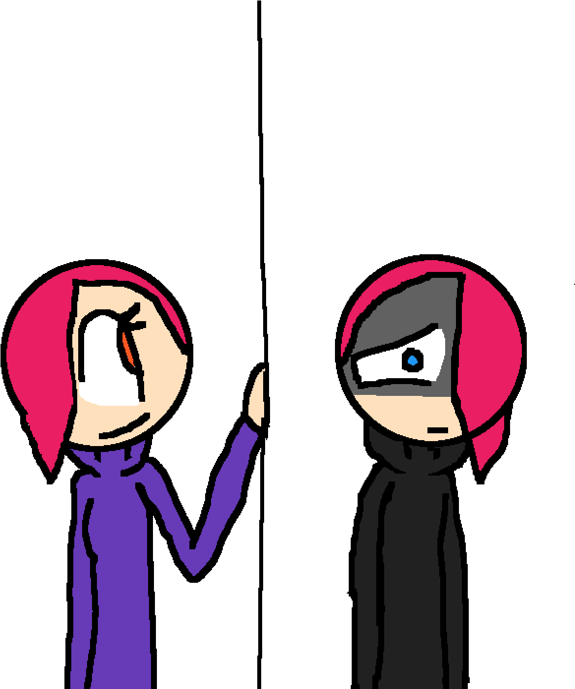 Joy And Sadness - Cartoon Clipart (1400x1400), Png Download