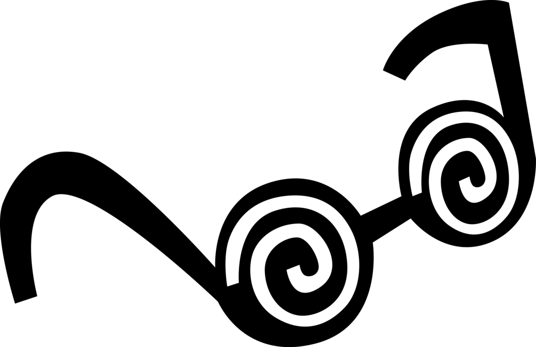 Vector Illustration Of Funny Disguise Eyeglasses - Graphic Design Clipart (1080x700), Png Download