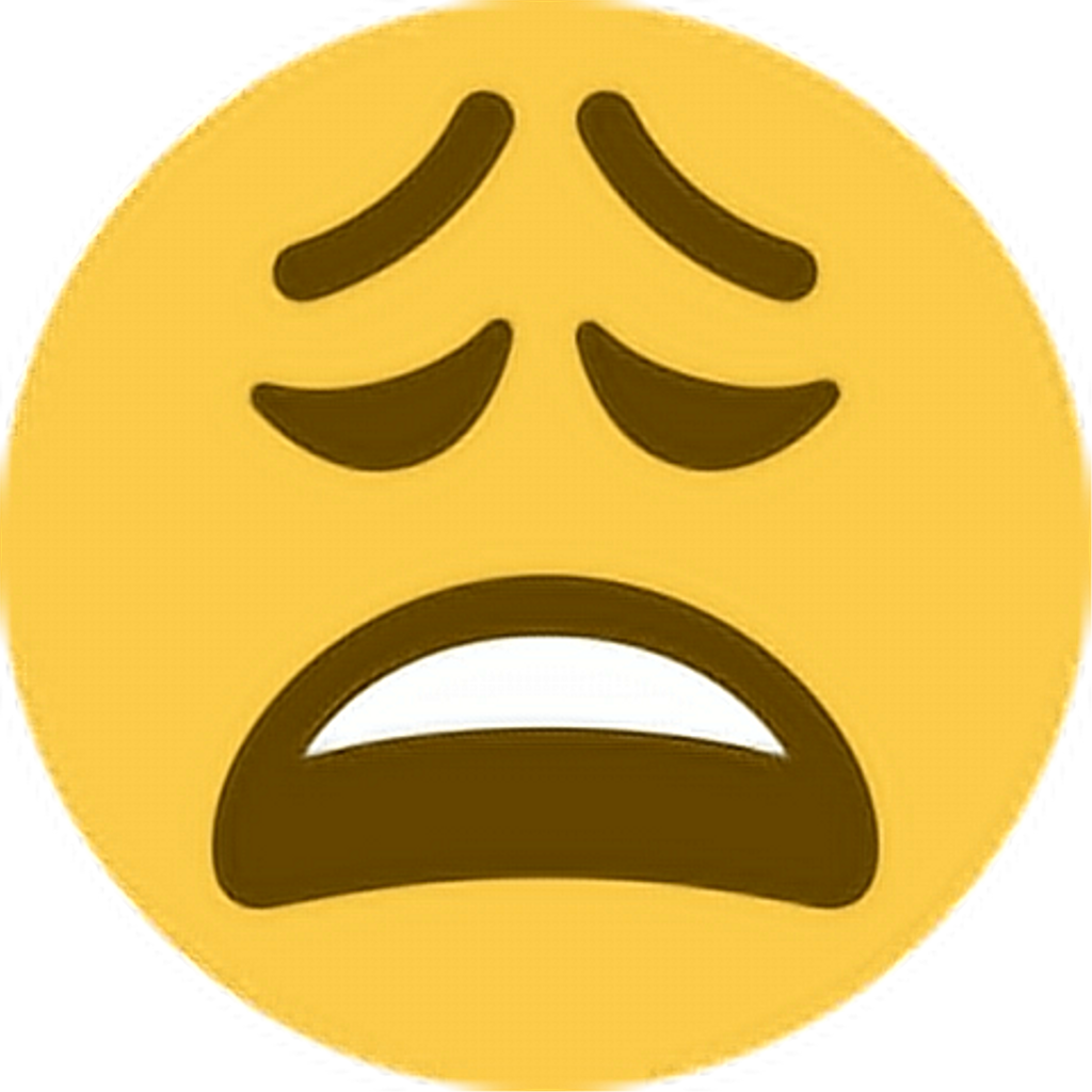 Tired Sticker Weary Emoji Twitter Clipart Full Size Clipart