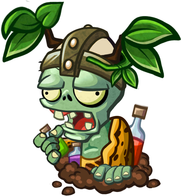 Ancientshaman - Pvz Mental Skillness Clipart (703x763), Png Download