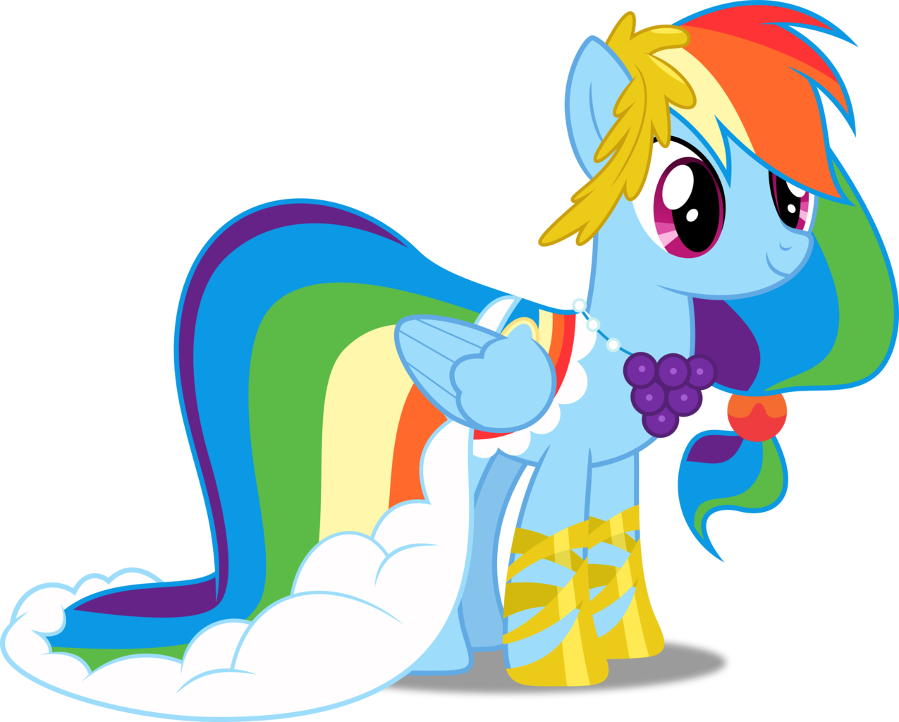 Dashiesparkle, Clothes, Dress, Gala Dress, Grand Galloping - Mlp Rainbow Dash Grand Galloping Gala Clipart (1275x1024), Png Download