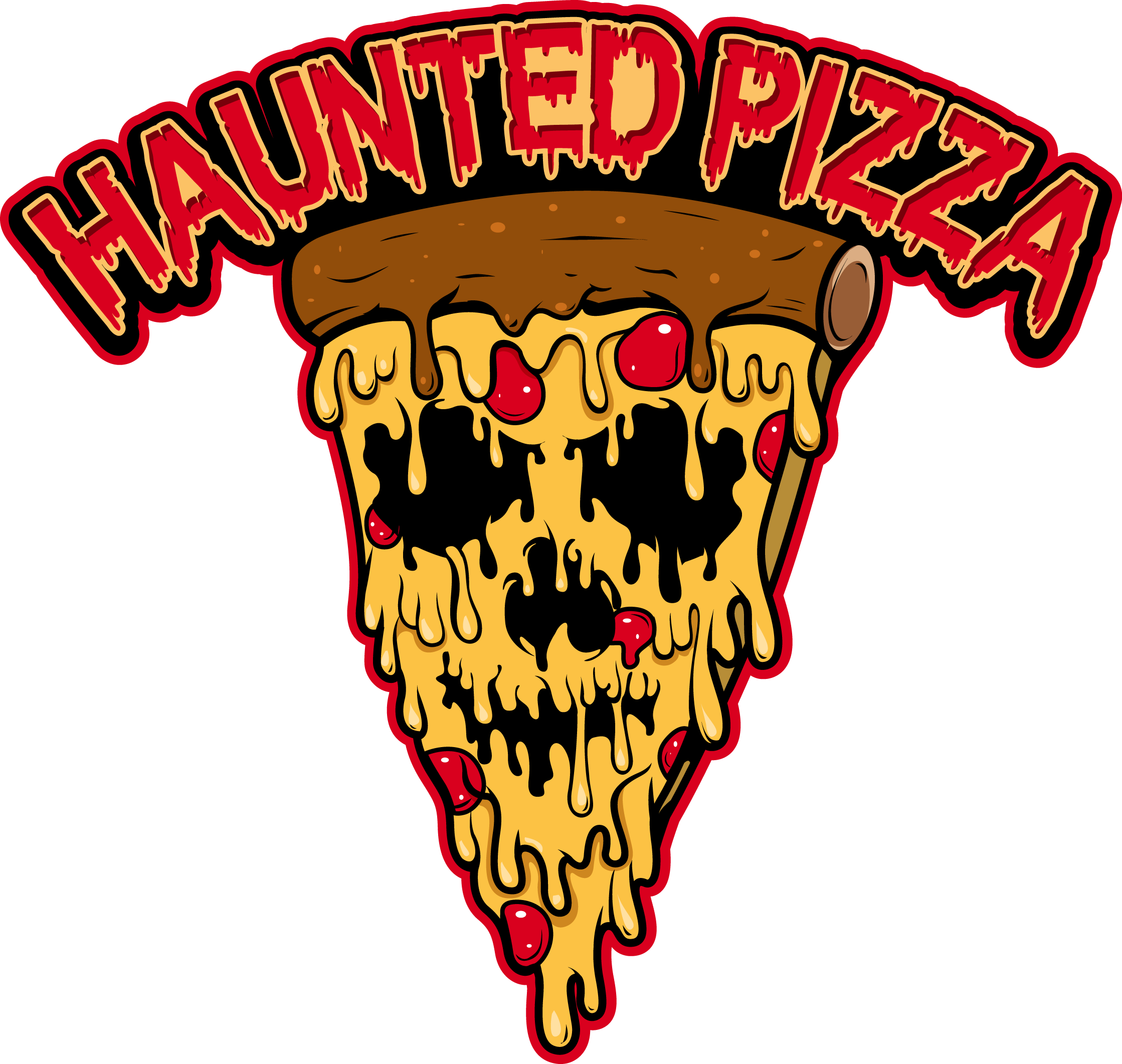 Haunted Pizza Llc Clipart (2238x2122), Png Download