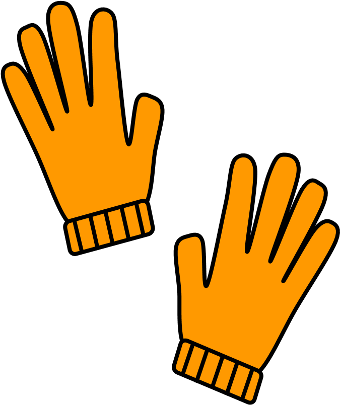 Gloves, Orange, Png Clipart Full Size Clipart (3524318) PinClipart