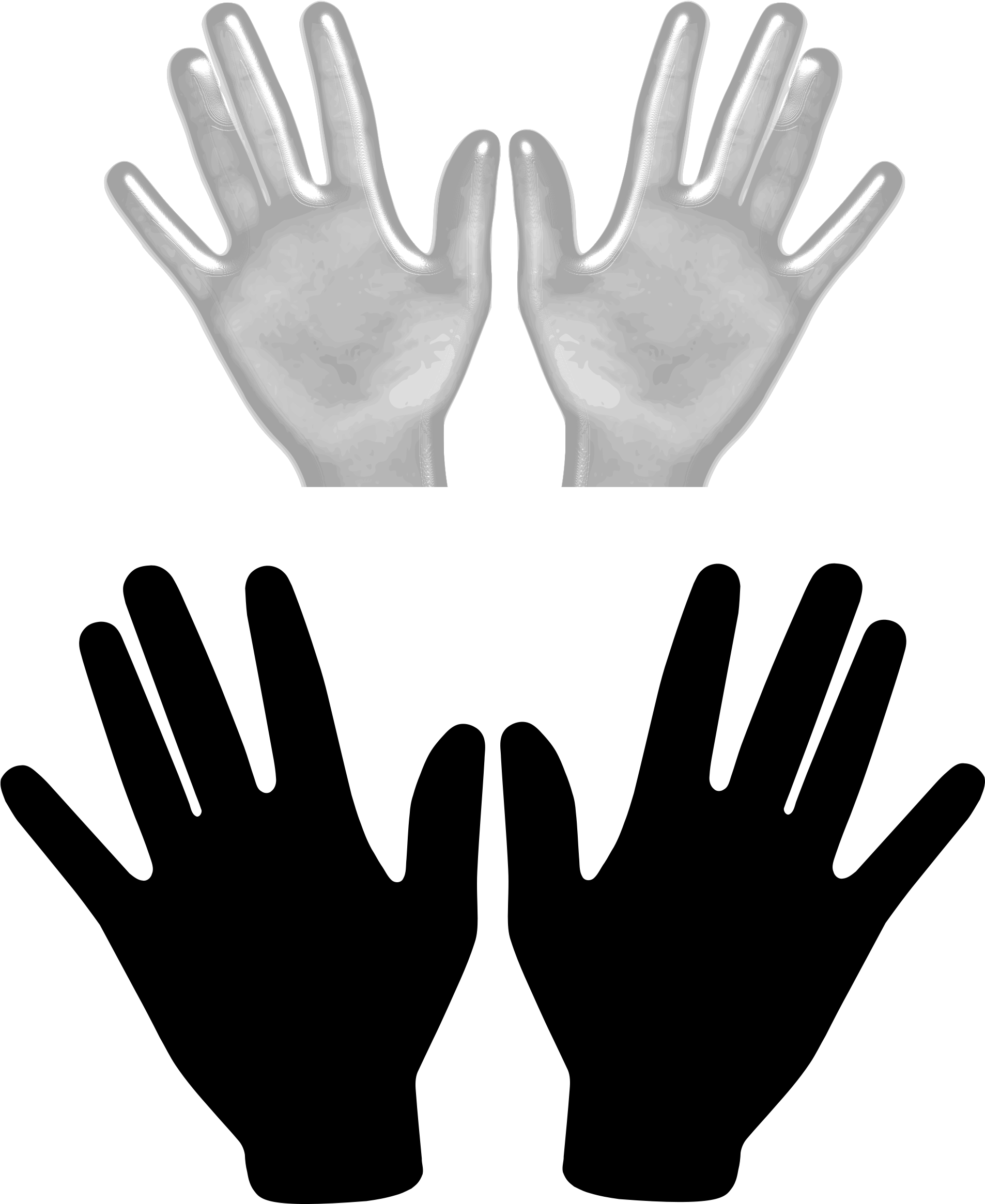 This Work, Identified By Publicdomainfiles - Hands Png Clipart (958x1207), Png Download