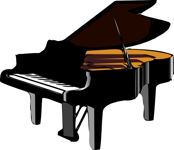 007 Clip Art - Transparent Background Piano Clipart - Png Download (600x515), Png Download