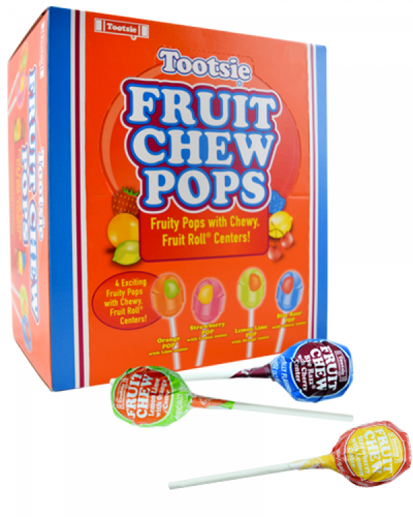 Tootsie Pops Assorted Fruit Chew Buy It At Www Clipart (600x750), Png Download
