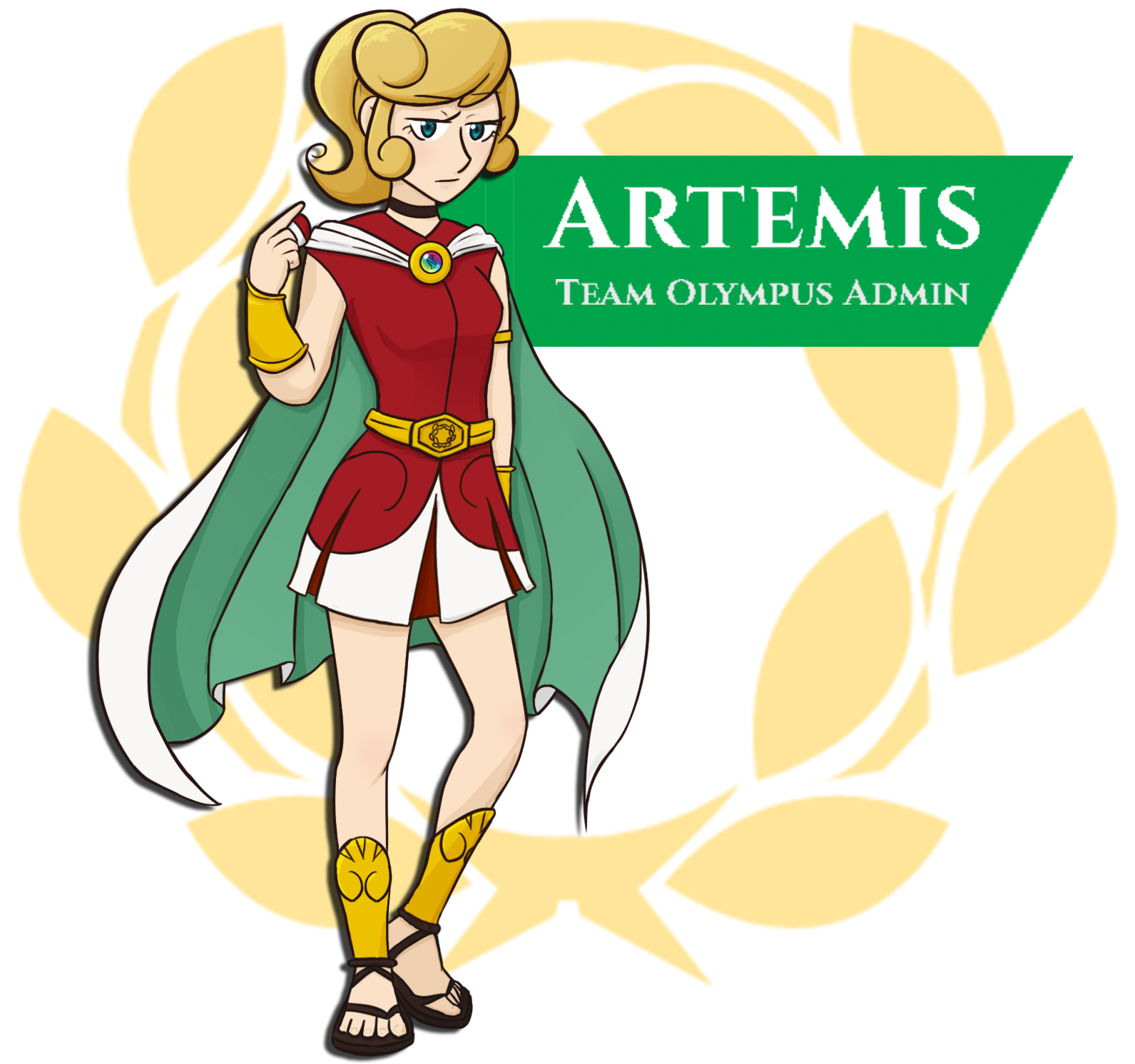Artemis Freyja - Cartoon Clipart (1800x1800), Png Download