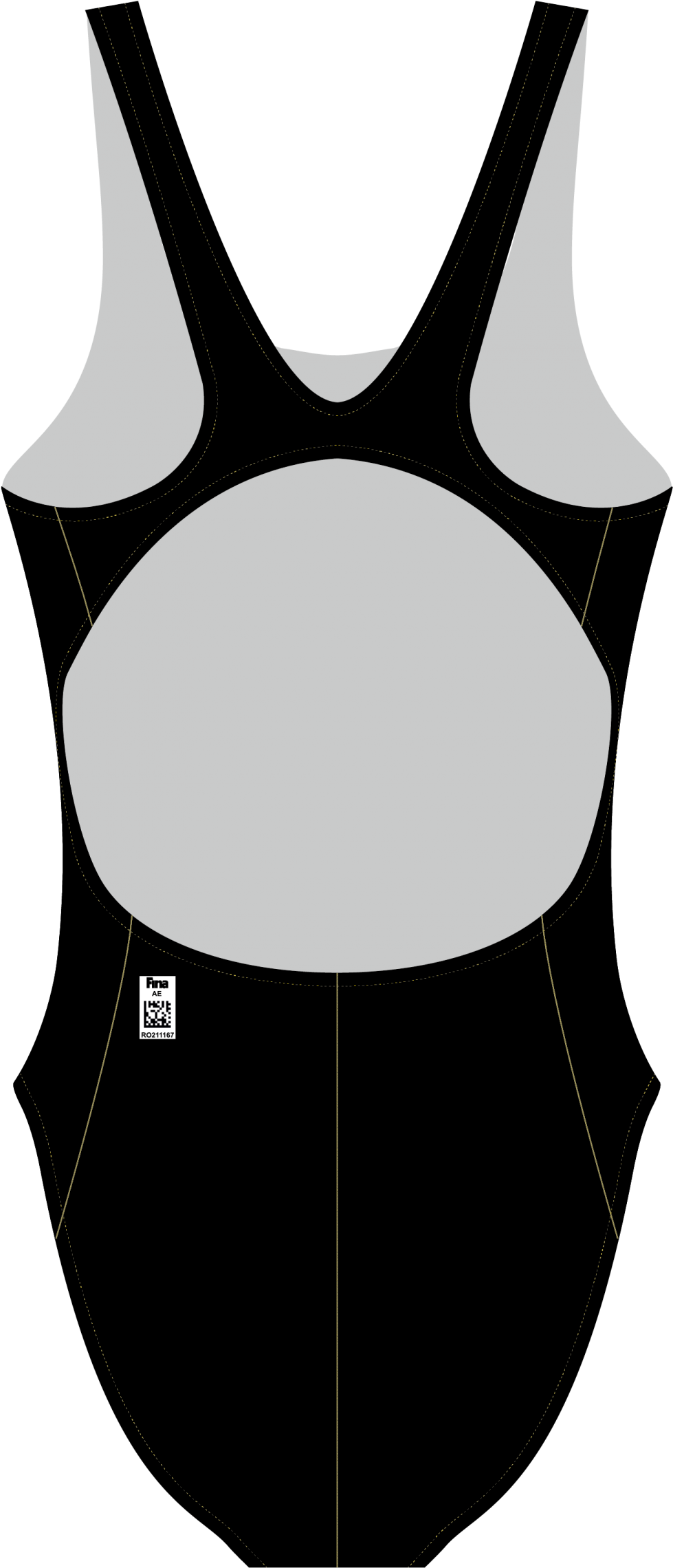 Orbit2 Competition Women's X Back Elite Fit Iskl Swimming - Maillot Clipart (1800x2546), Png Download