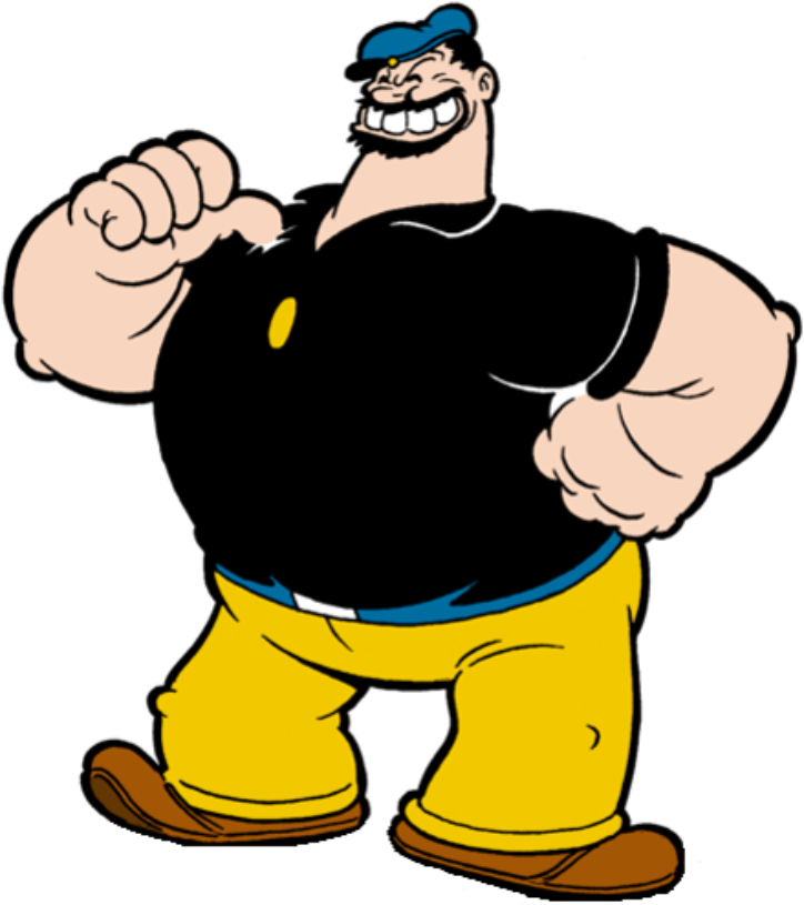 Popeye Brutus 3 Png - Bluto Popeye Clipart (724x815), Png Download
