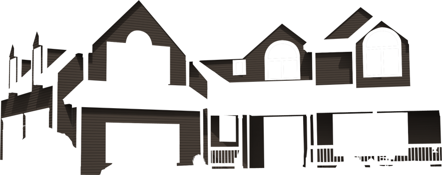 Siding - Rustic Brown - House Clipart (885x351), Png Download