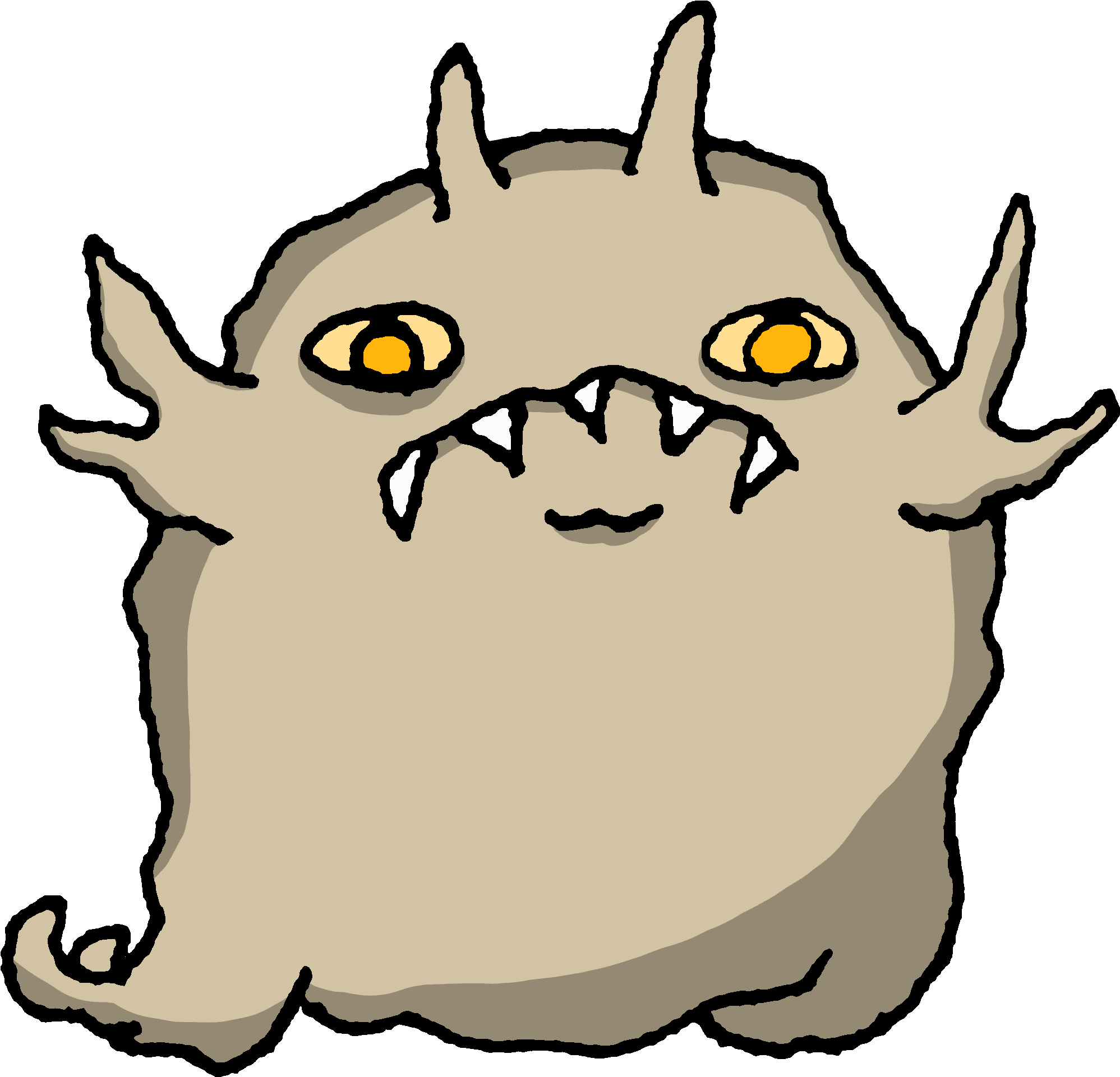 I Will Create A Unique Hand Drawn Monster Based On - Cartoon Clipart (2048x2048), Png Download