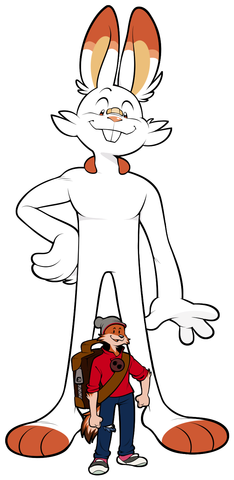 Big Bun Time - Cartoon Clipart (880x1641), Png Download